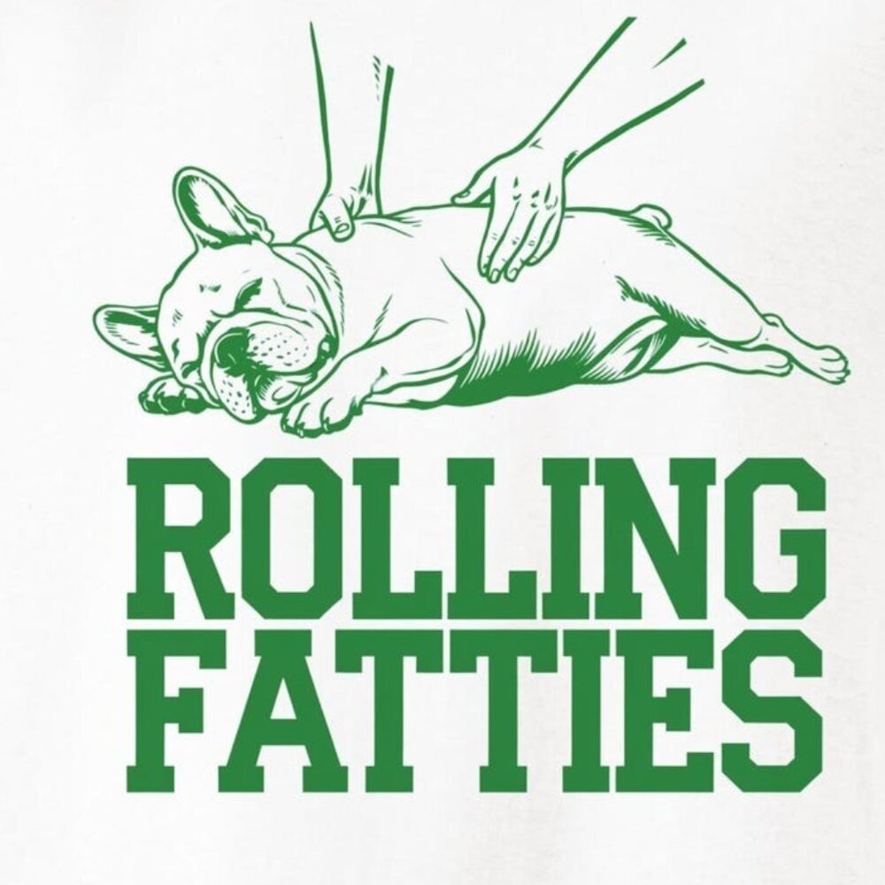 French Bulldog Rolling Fatties Unisex TShirt - Picture 2 of 4